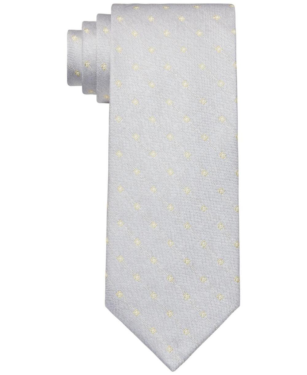 Calvin Klein Men's Square-Dot Tie Sunburst NWT